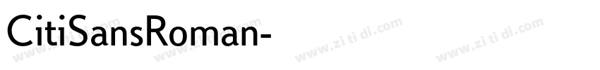 CitiSansRoman字体转换