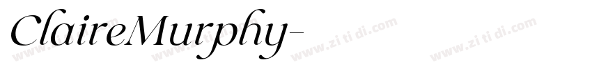 ClaireMurphy字体转换