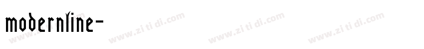 modernline字体转换