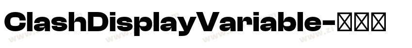 ClashDisplayVariable字体转换