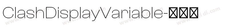 ClashDisplayVariable字体转换
