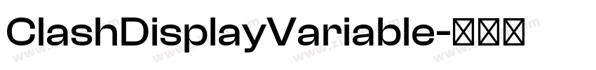 ClashDisplayVariable字体转换