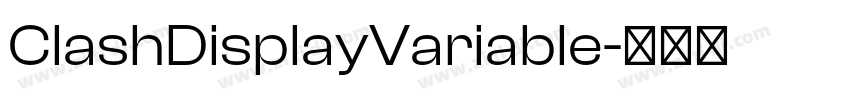 ClashDisplayVariable字体转换