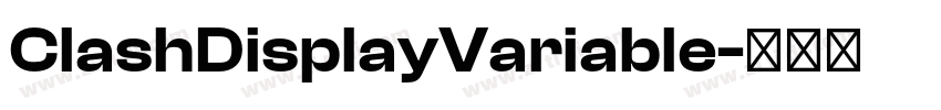 ClashDisplayVariable字体转换