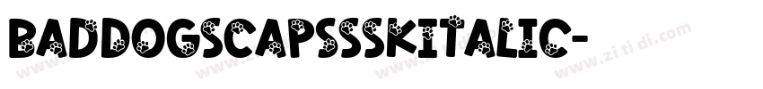 BadDogSCapsSSKItalic字体转换 BadDogSCapsSSKItalic字体转换