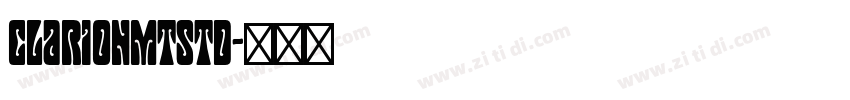 ClarionMTStd字体转换