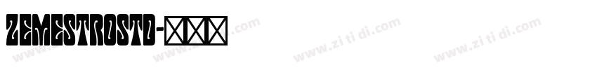 ZemestroStd字体转换