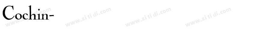 Cochin字体转换