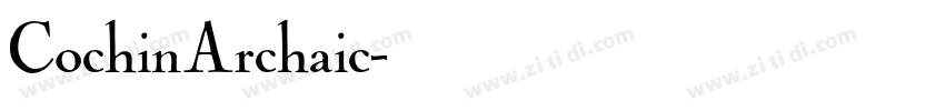 CochinArchaic字体转换