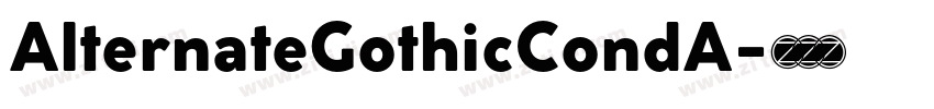 AlternateGothicCondA字体转换