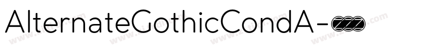 AlternateGothicCondA字体转换