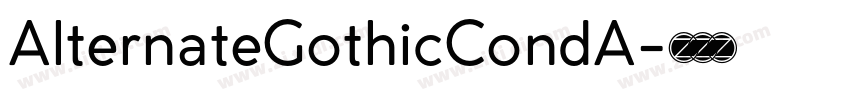 AlternateGothicCondA字体转换