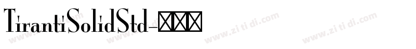 TirantiSolidStd字体转换
