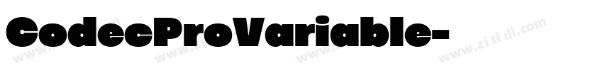 CodecProVariable字体转换