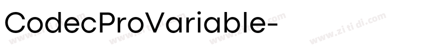 CodecProVariable字体转换