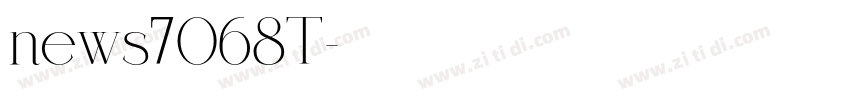 news7068T字体转换