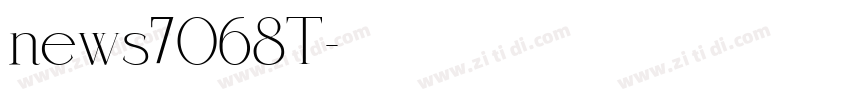 news7068T字体转换