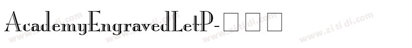 AcademyEngravedLetP字体转换