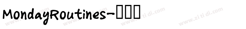 MondayRoutines字体转换