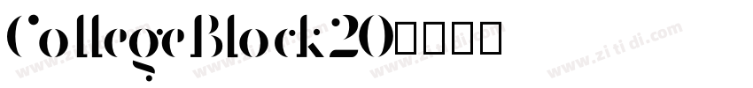 CollegeBlock20字体转换