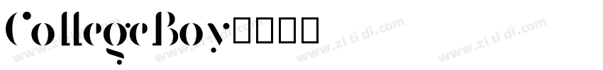 CollegeBoy字体转换