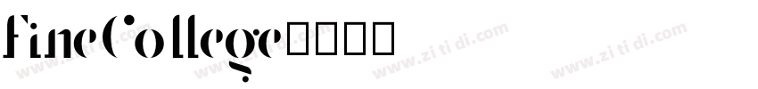 FineCollege字体转换