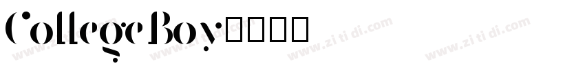 CollegeBoy字体转换