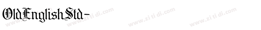 OldEnglishStd字体转换
