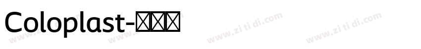 Coloplast字体转换