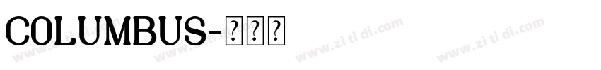 Columbus字体转换