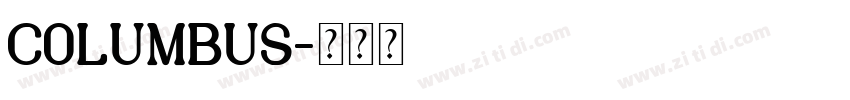 Columbus字体转换