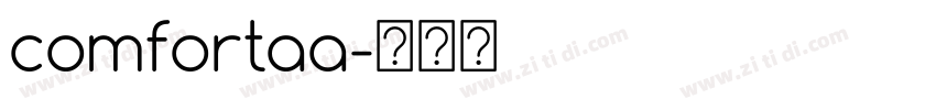 comfortaa字体转换