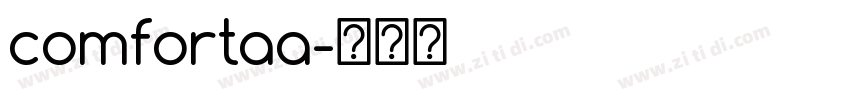 comfortaa字体转换