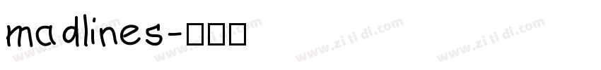 madlines字体转换