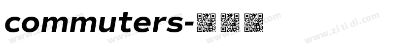 commuters字体转换