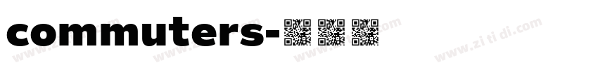 commuters字体转换