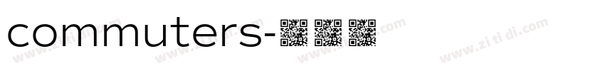 commuters字体转换