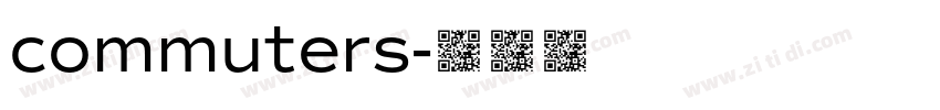 commuters字体转换
