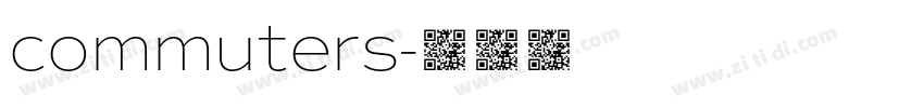 commuters字体转换