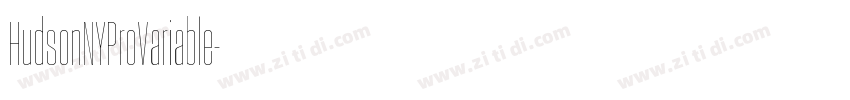 HudsonNYProVariable字体转换