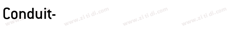 Conduit字体转换