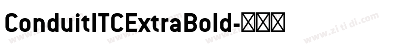ConduitITCExtraBold字体转换