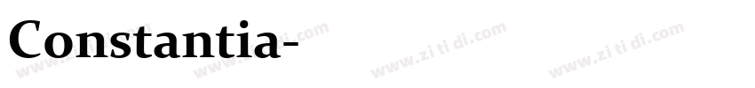 Constantia字体转换