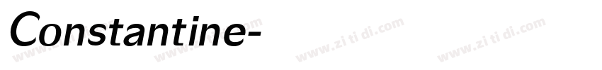 Constantine字体转换