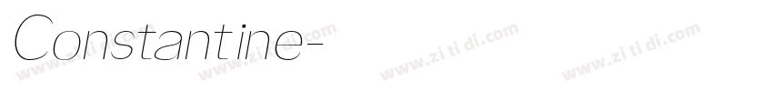 Constantine字体转换
