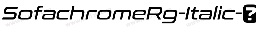 SofachromeRg-Italic字体转换