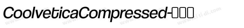 CoolveticaCompressed字体转换