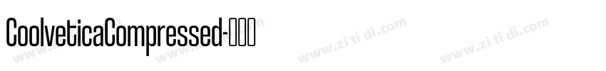 CoolveticaCompressed字体转换