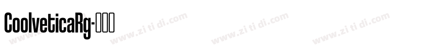 CoolveticaRg字体转换