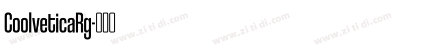 CoolveticaRg字体转换